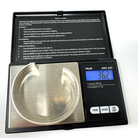 Sterling silver cuff bracelet, 36.2, NWOT - Picture 13 of 13